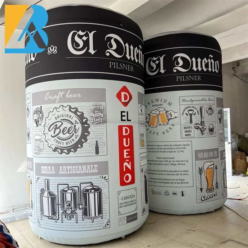 Customized Promotion Display Giant Inflatable Beer Can for Bar Opening Toys