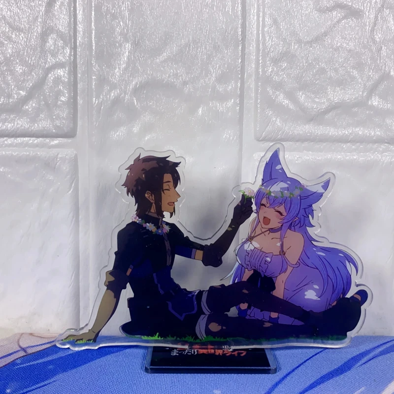 Anime Chillin Different World Life Of The EX-Brave Candidate Was Cheat From Lv2 Acrylic Stand Figure Display Cosplay Model Plate