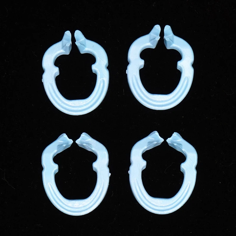 

4pcs Dental Rubber Dam Clamps Barrier Clip Resin Material Dam Rubber Clamp Separator Ring Can Autoclavable 134°C