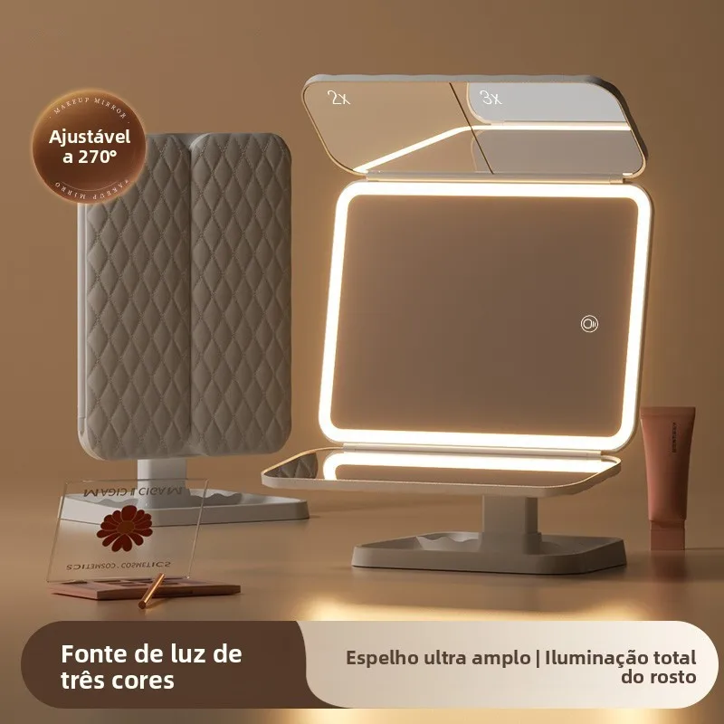 led-desktop-makeup-mirror-with-light-stackable-portable-cosmetic-enlarging-beauty-dressing-table-mirror-for-home-student-dorm