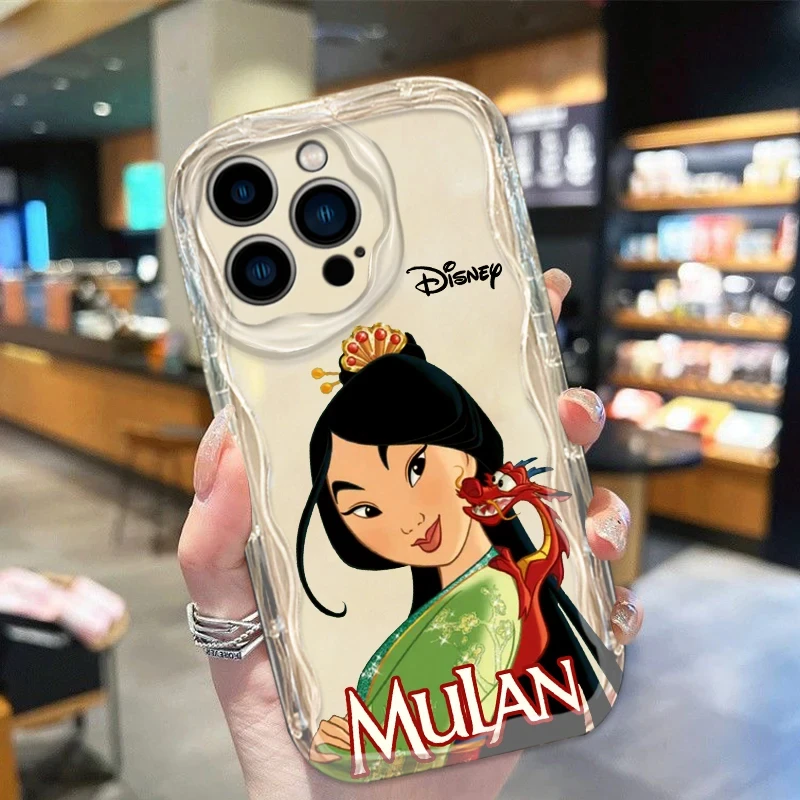 Disney Mulan Cartoon Phone Case For iPhone 16 15 14 13 12 11 Pro Max X XS Max XR 12 13 Mini 7 8 Plus Shockproof Clear Back Cover