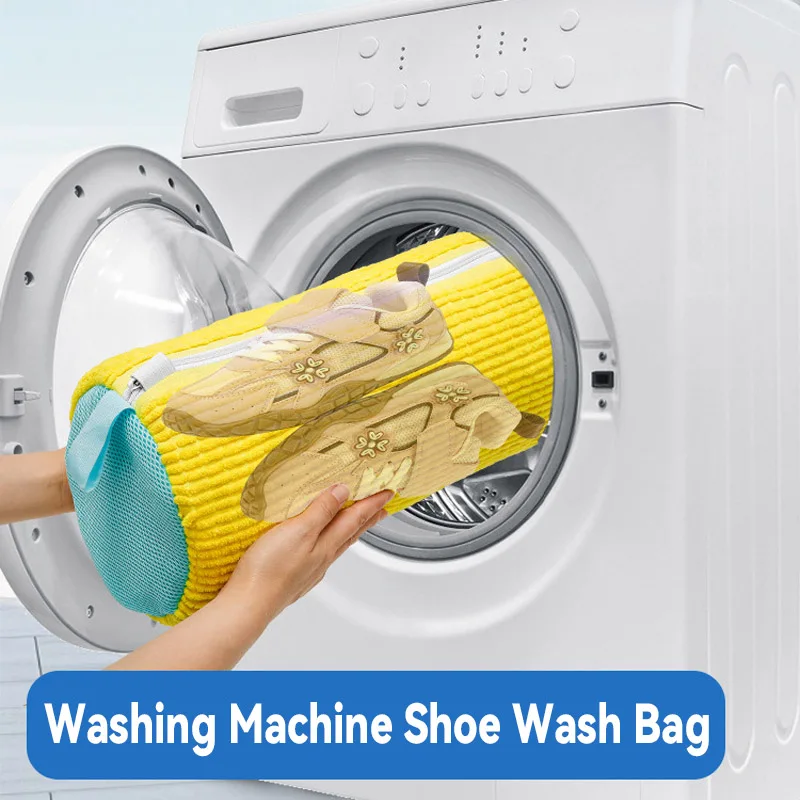 

New Washing Shoes Bag Cotton Laundry Fluffy Fibers Easily Remove Dirt Washing Bags Anti-Deformation Shoes Clothes Organizer
