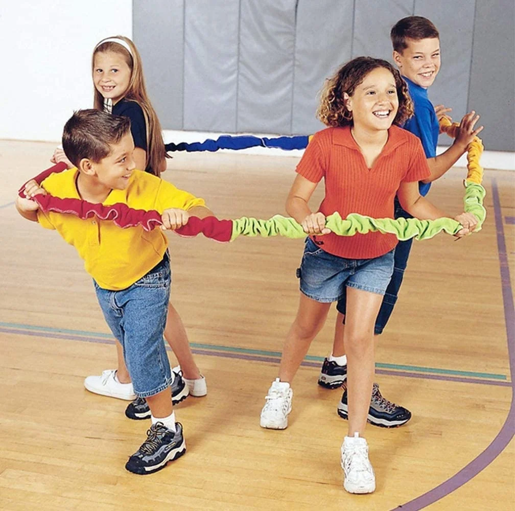 Elastic Fleece Cooperative Stretchy Band Outdoor Team Building Games Sensory Integration Игрушки Для Детей Sports Entertainment