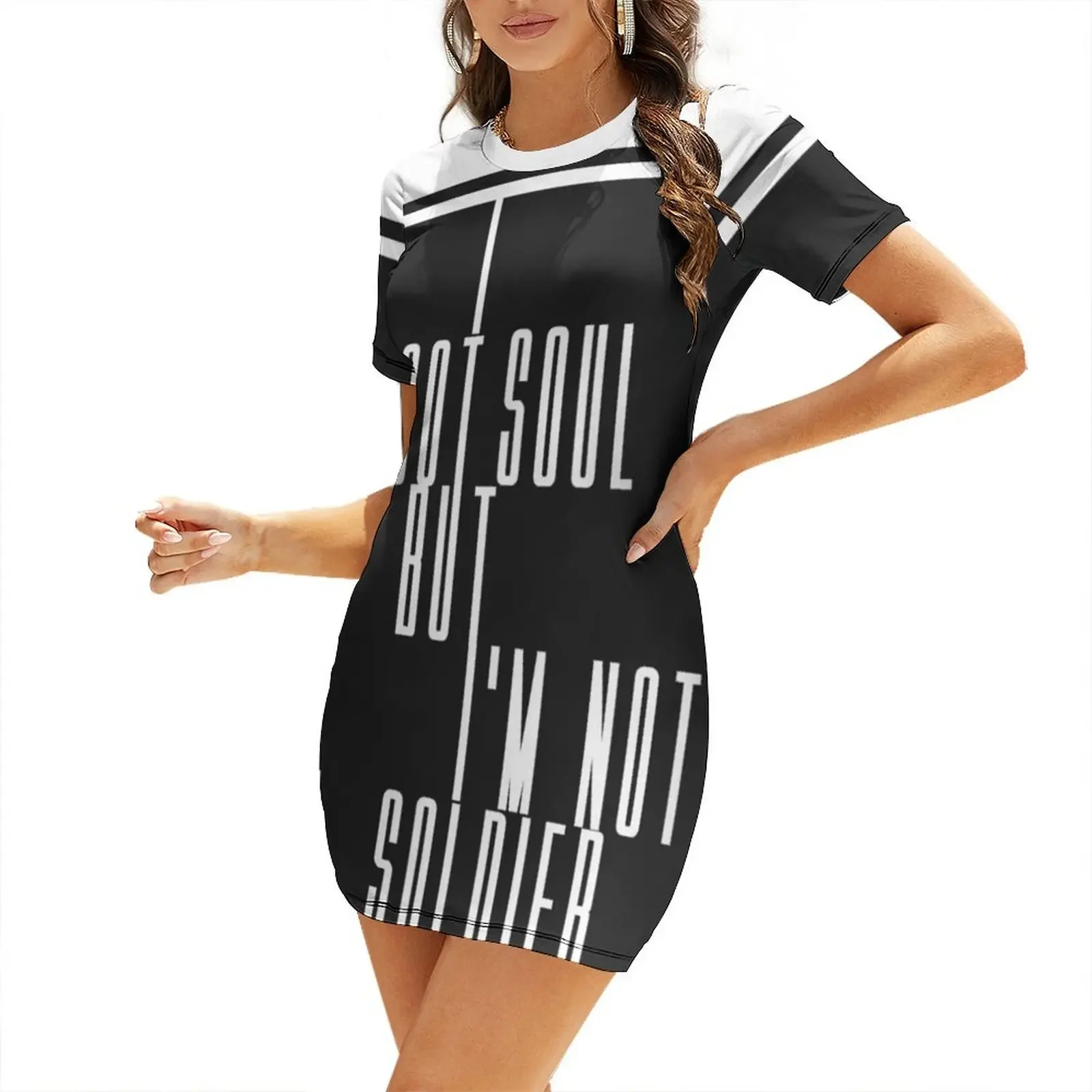 

I Got Soul But I'm Not A Soldier Short-Sleeved Dress party dresses woman long dress women summer women's summer dress 2025