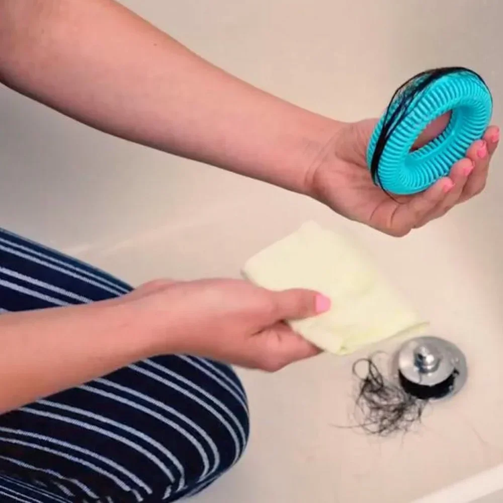 

Circles Bathroom Silicone Sink Drain Hair Catcher Bath Stopper Capture Clean Plug Strainer Filter Shower Bathroom Accessories