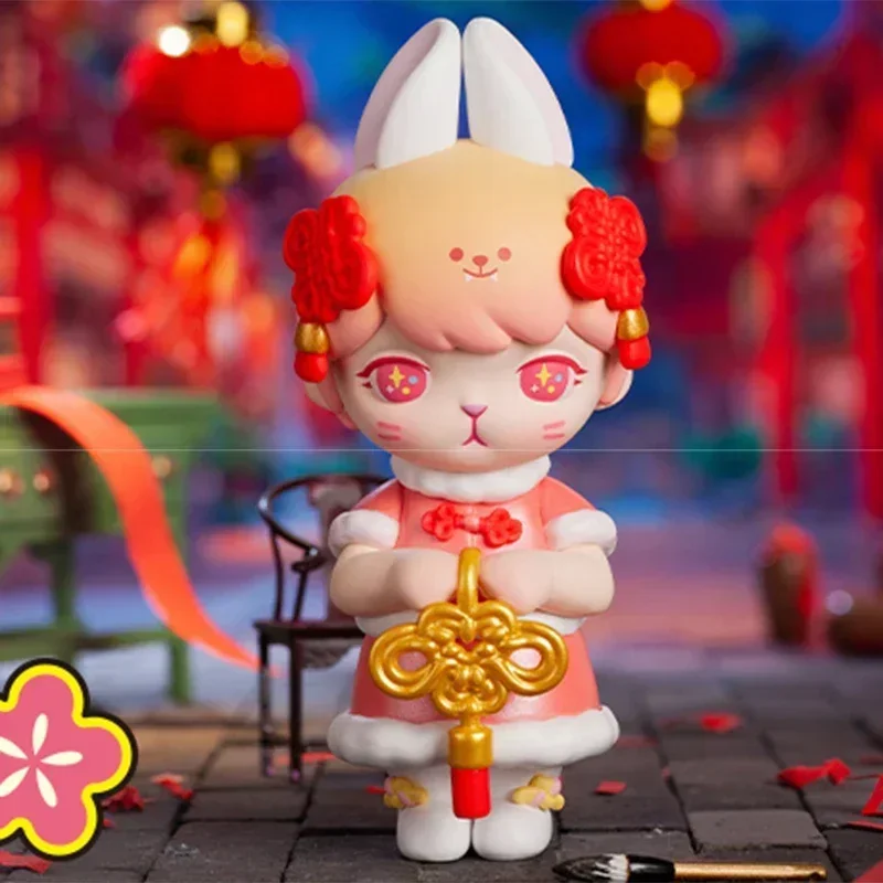 

POP MART Новый год тигра серии слепая коробка игрушки-сюрприз Mystery Box Kawaii аниме фигурка куклы подарок для девочек
