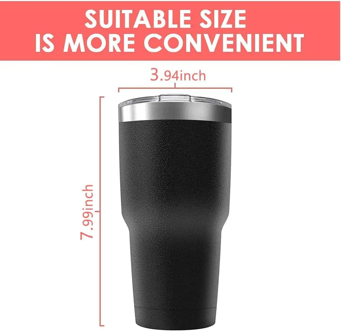 30oz Stainless Steel Travel Mug with Lid, 16 Pack Double Wall Vacuum Insulated Bulk Tumbler, Powder Coated Coffee Cup Suitable f - view 4