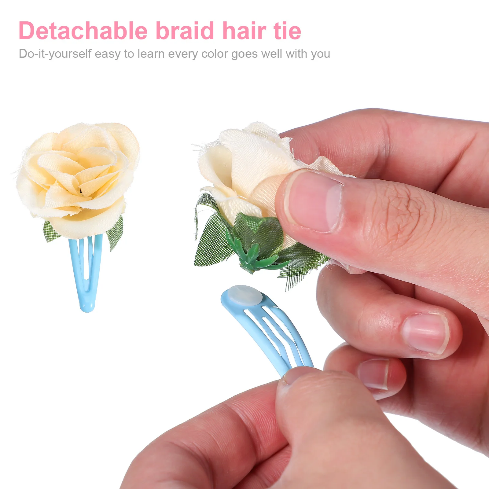 

50pcs Water Drop Clips Candy Colors Snap Barrettes For Women Lightweight Secure Grip Styling Clips Hair Accessories For Thin