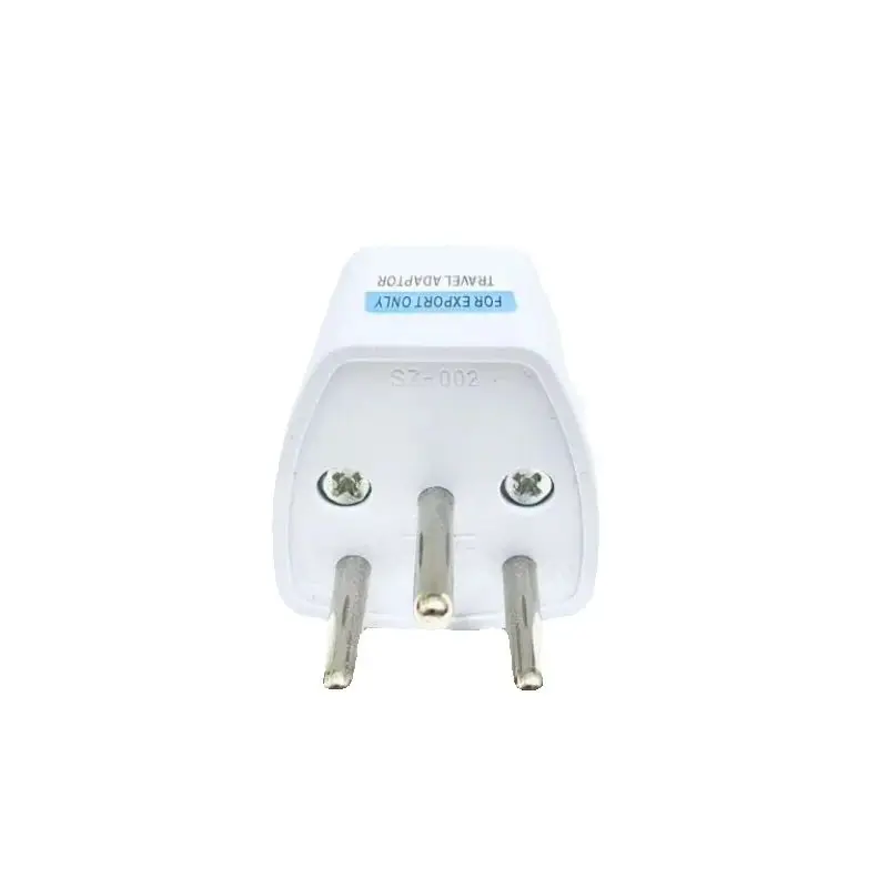 1pcs Universal CN AU EU US UK to Israel Power Plug Adapter European Israel Travel Adapter Plug Converter 10A 250V White