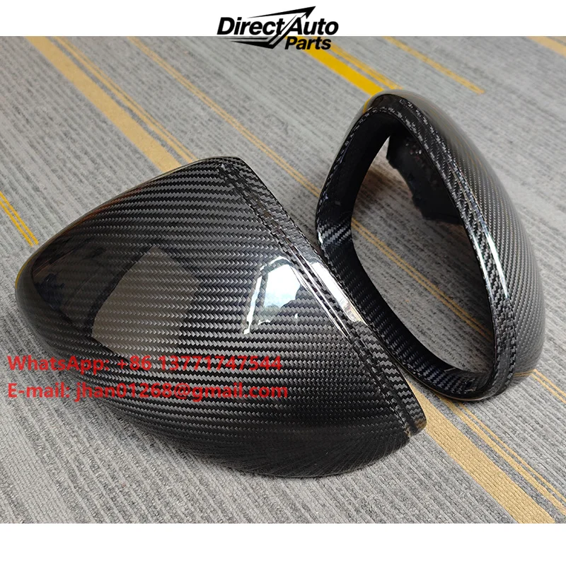 Suitable for  2018-2024 Cayenne Panamera Carbon Fiber Rearview Mirror 718Boxster Cayman 911Carrera Rearview Mirror