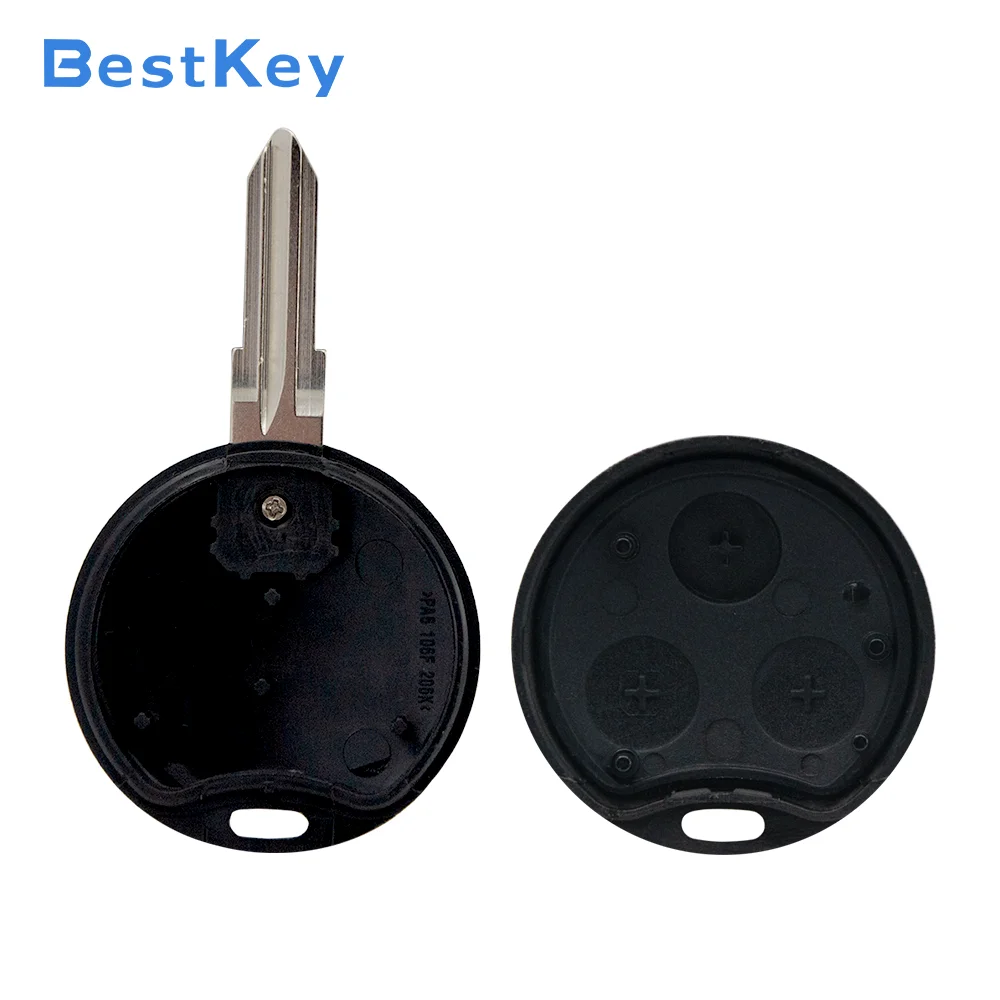Best Key Smart Remote Key Shell 3 Button Replacement Case for Mercedes Fortwo Roadster 2001-2006