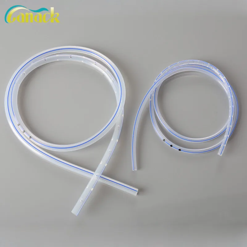 Customization High Quality Medical Silicone Round Perforated Drains Tube