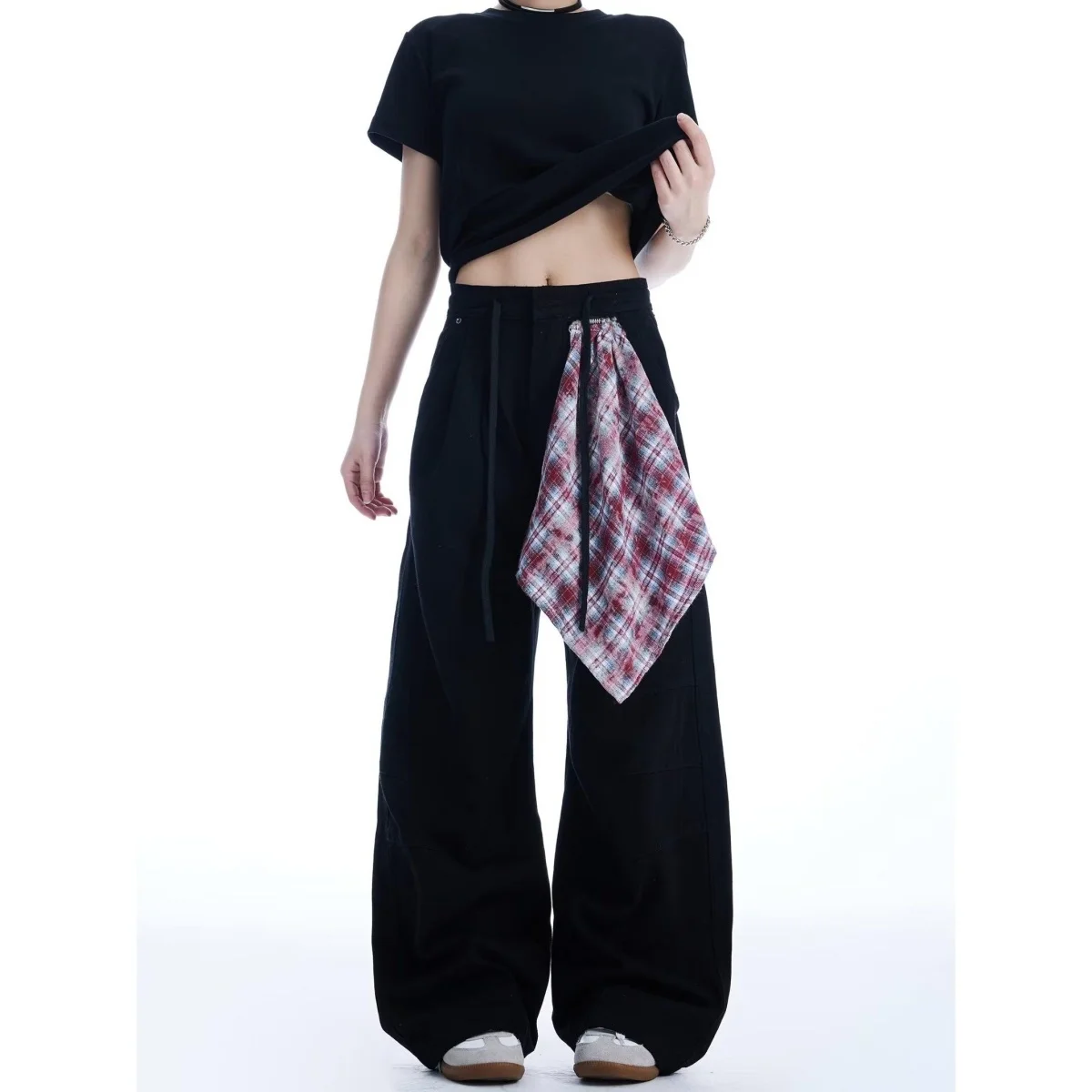 

Широкие прямые джинсы Bla в стиле High Street Fashion: дизайнерская сенсация, повседневные брюки с контурным дизайном.