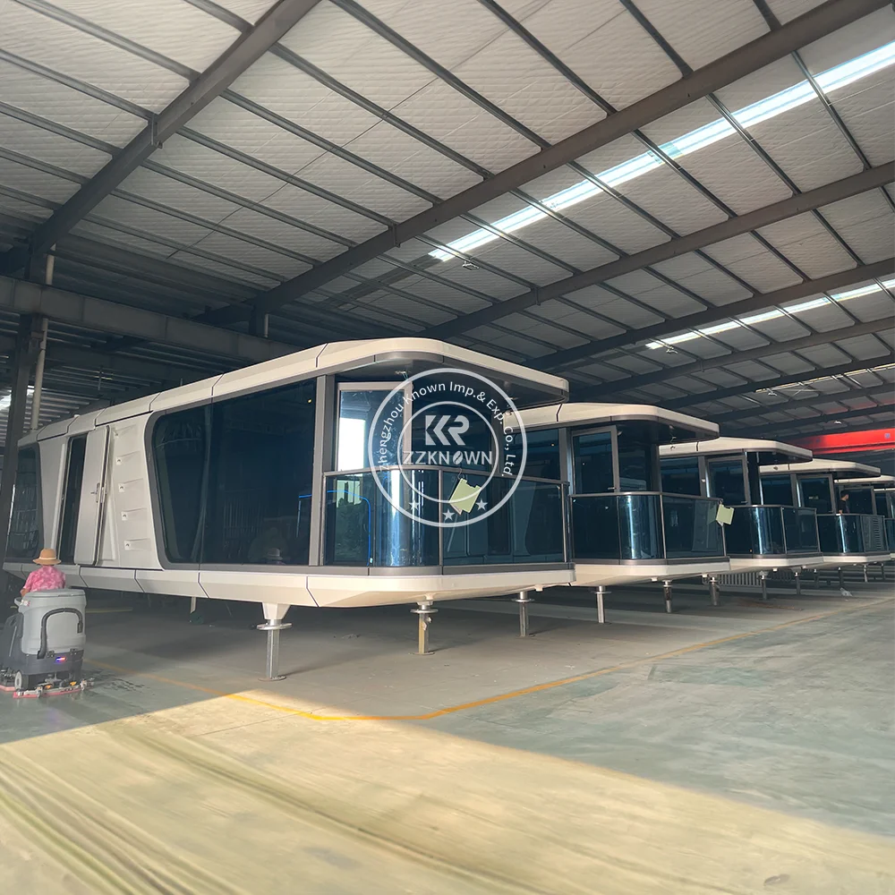 Luxury Customized Pod Prefabricated House Cabin Space Capsule House Space Capsule Customize Smart Windproof Hotel Building
