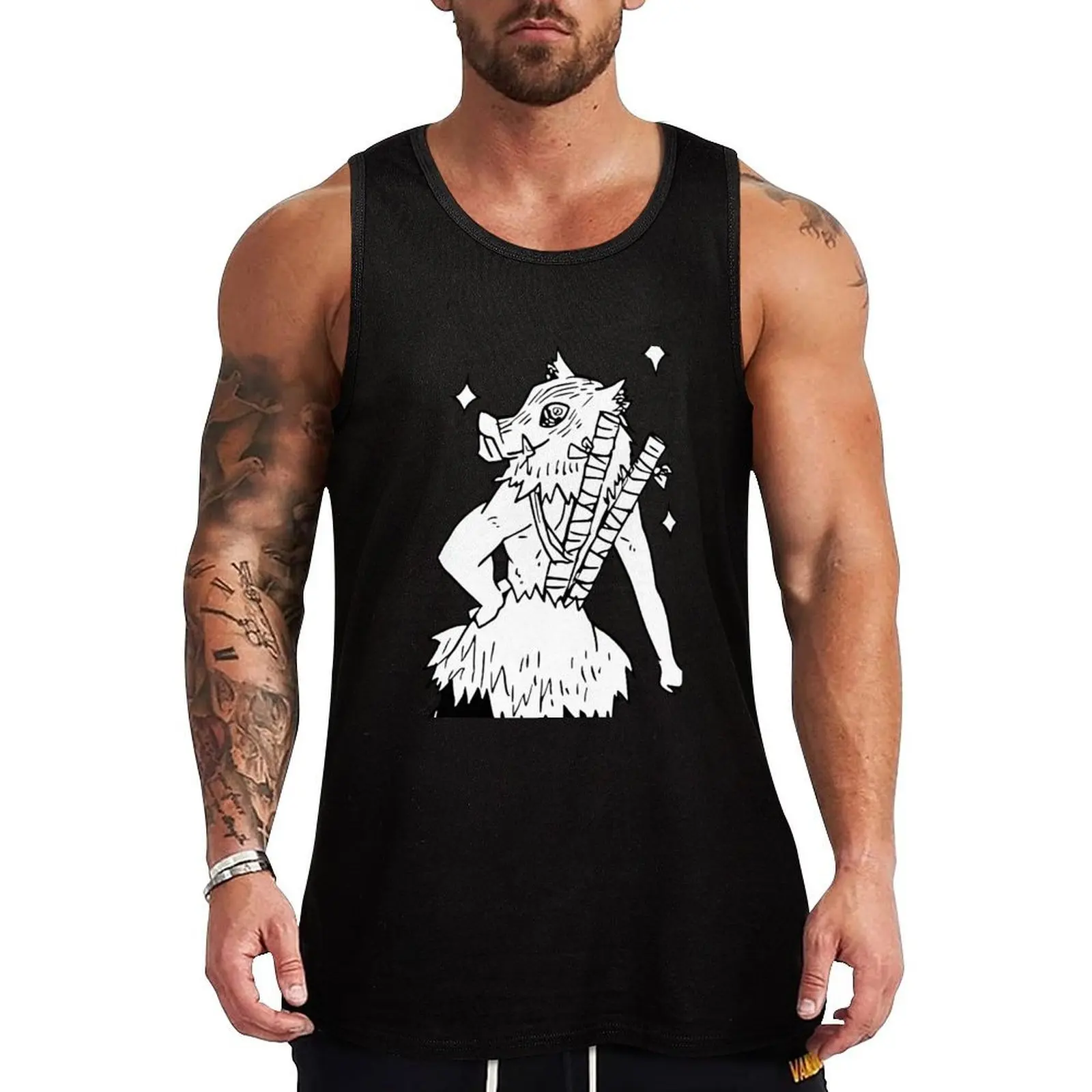 

Cute Hashibira Inosuke Tank Top t shirt gym plain t-shirt Men's sports t-shirt sleeveless jackets
