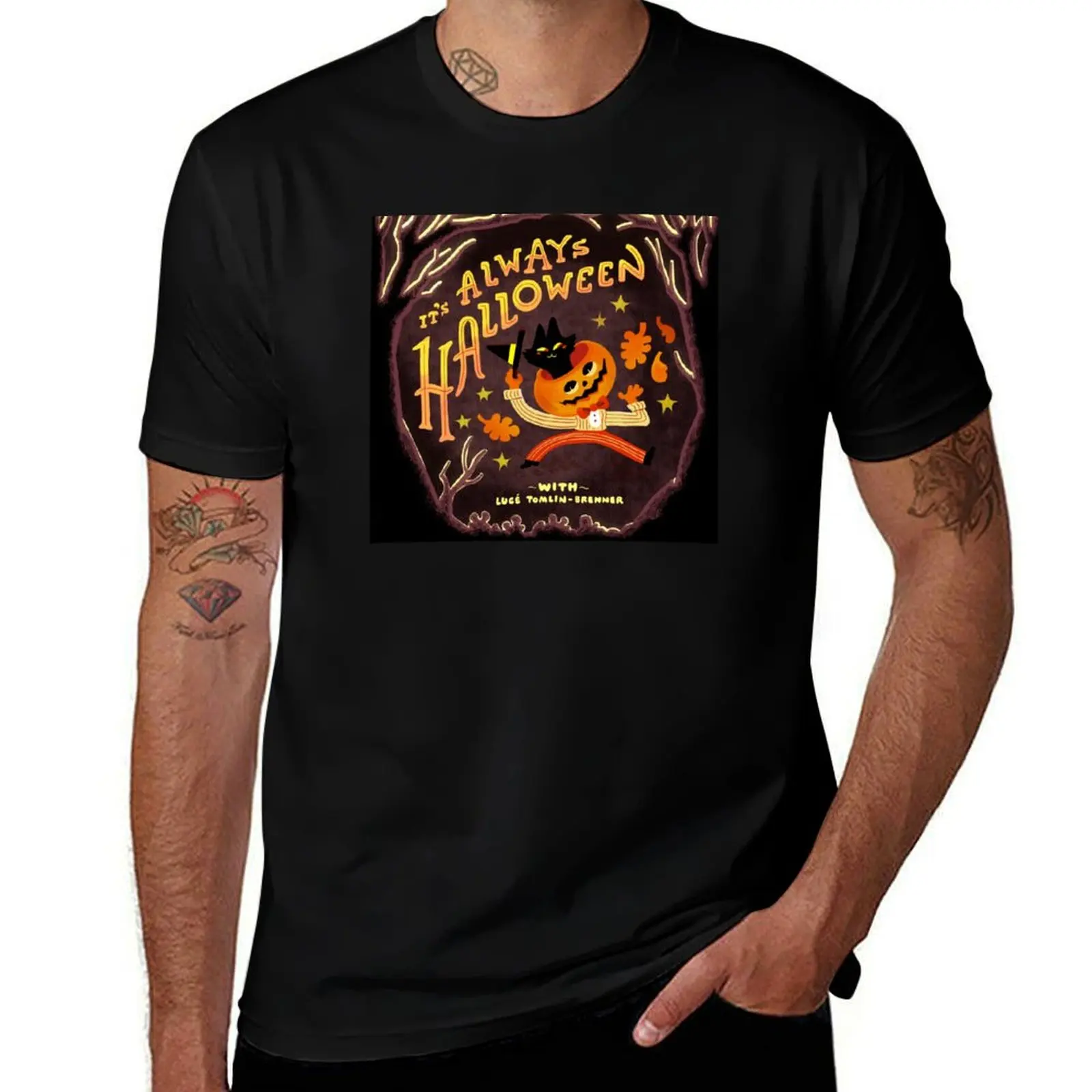 It's Always Halloween podcast art T-Shirt Street Fashion Casual Tee Shirt T-Shirt