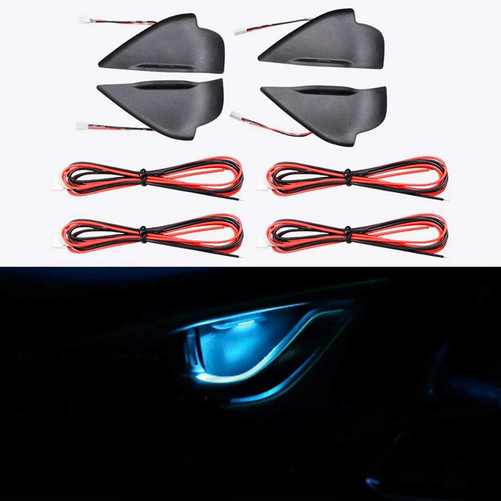 Imagem -02 - Carro Led Porta Bowl Braço Atmosfera Luz Handle Frame Luz Azul Mazda Atenza Cx3 Cx5 Cx8