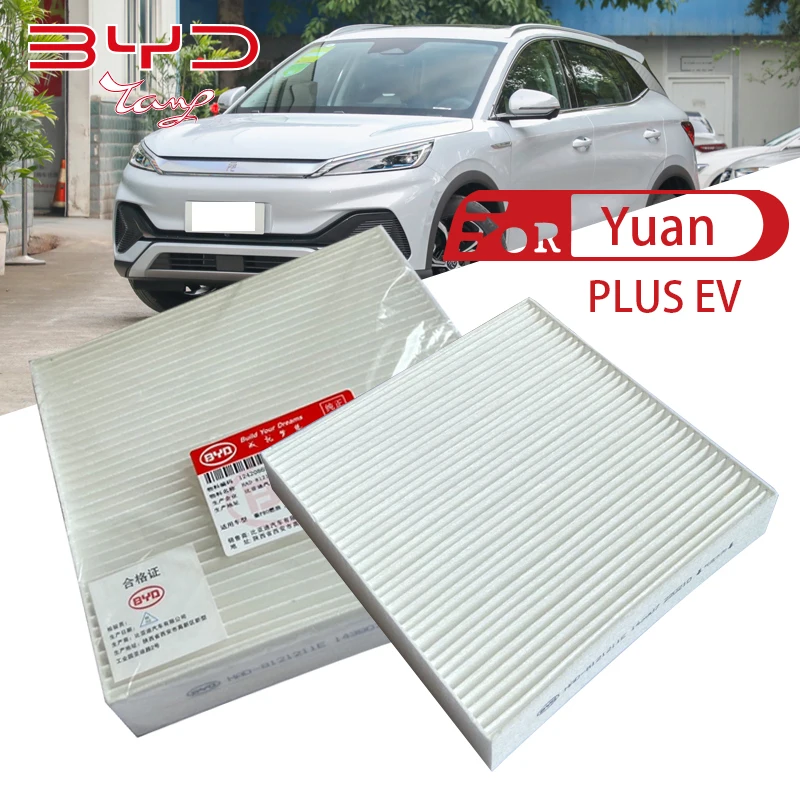 Car Pollen Cabin Air Filter For BYD Atto 3 YUAN PLUS EV Series auto Climate Control Gases Replace Accessories