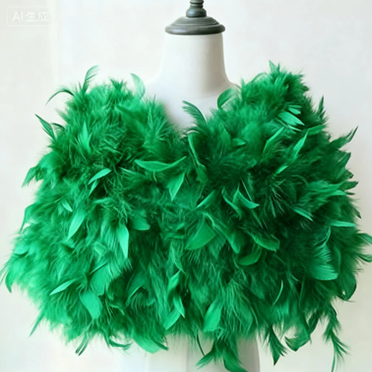 جديد ريش النعام المرأة كيب نمط ملابس خارجية حفلة ريش فاسق المرأة الكرة ثوب شال الريش هالوين #3