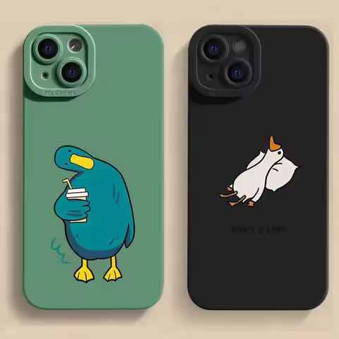 Funny Duck Soft TPU Phone Case For Samsung S24 Ultra S23 S22 Plus S21 FE S20 Note 10 Lite 20 Ultra