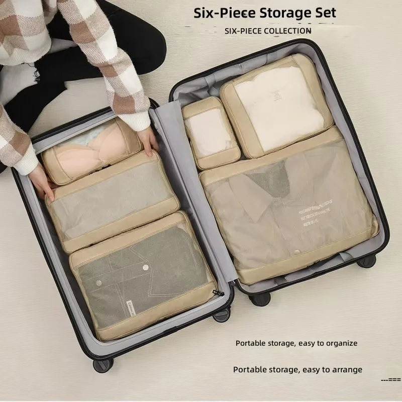 Wholesale Custom Embroidery  Storage Bag Hanging Clothes Shoe Bag Cosmetics Square Mesh Compression Packing Cubes