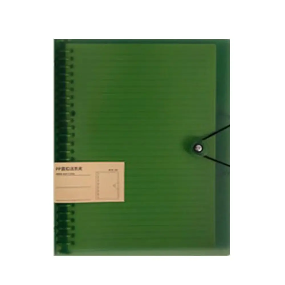 

Inner Cover A5/B5/A4 Binder Cover Notebook Binder DIY Binder Loose Leaf Notebook Shell 8 Hole Transparent A4 File Folder Cover