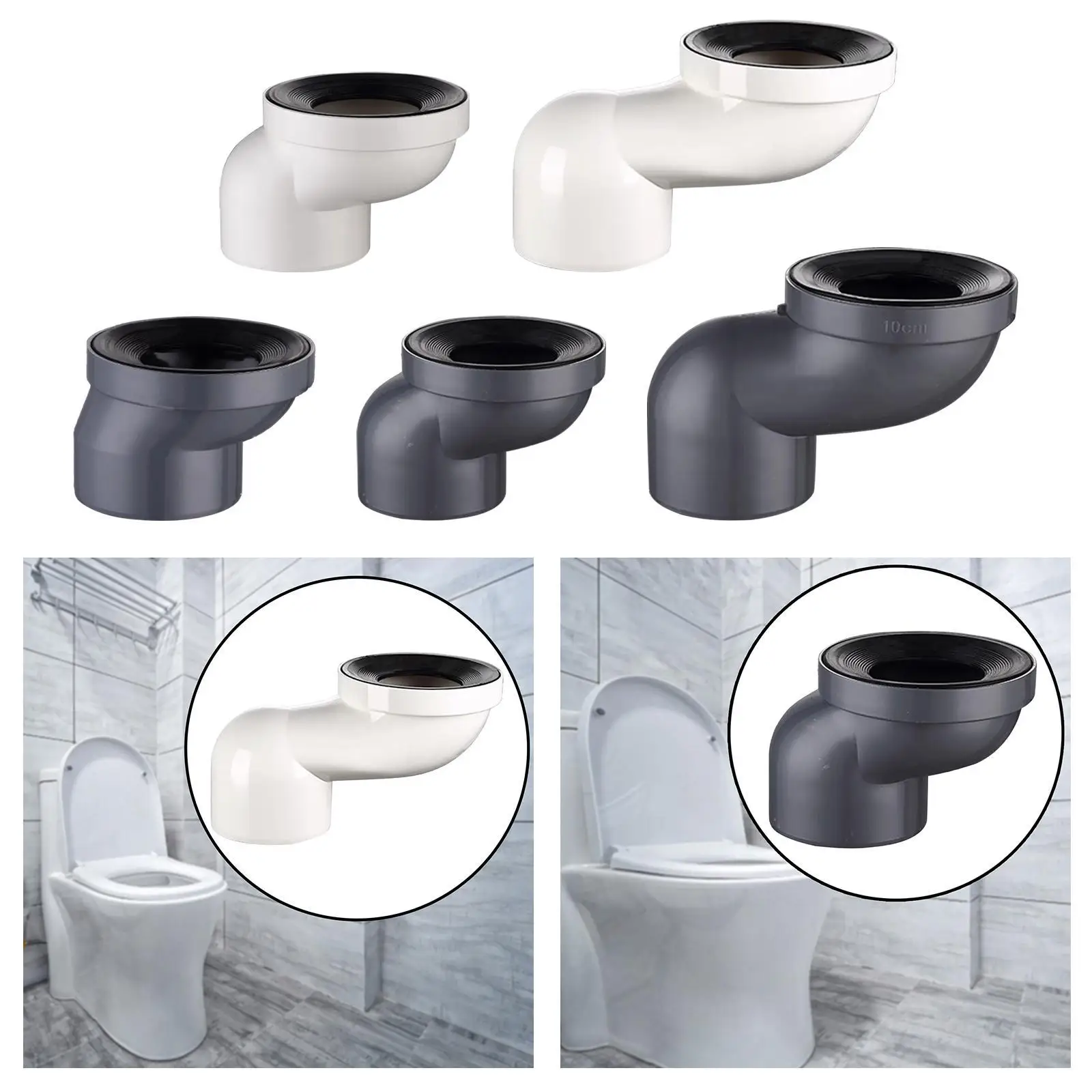 

Toilet Shifter Professional Toilet Accessory Repairing Toilet Offset Adapter Plumbing Pipe Relocator Toilet Flange Shifter