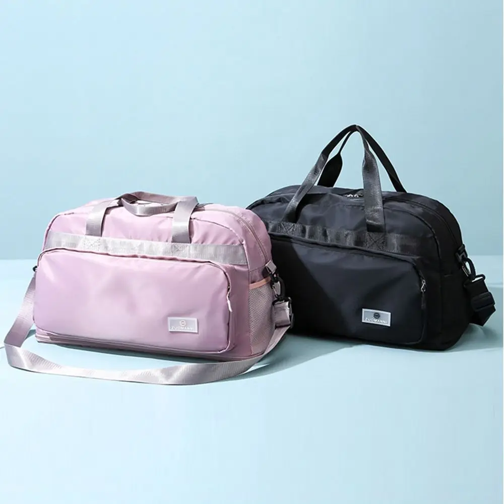 Expandable Travel Duffel Bag Large Capacity Waterproof Women's Fitness Handbag Wear Resistant Crossbody Travel Luggage Bag