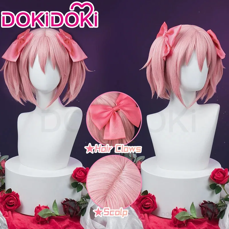 

IN STOCK Madoka Wig Anime Cosplay Wig DokiDoki Women Pink Hair Kanamee Madokaa Wig Cosplay Free Wig Cap Halloween