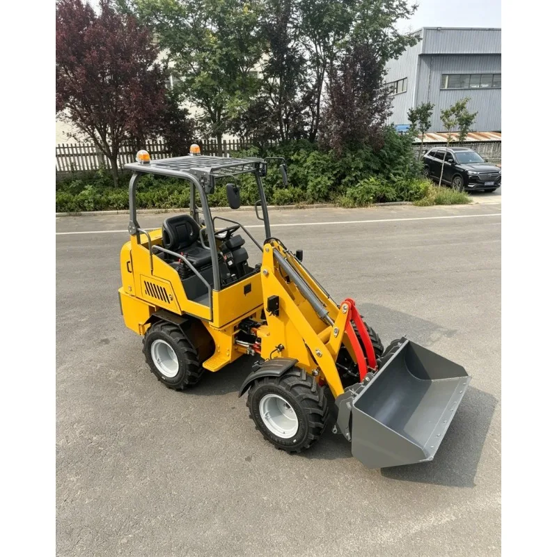Mini Skid Steer Track Loader Crawler Skid Steer Loader Skid Steer Loader 30HP Forks for Construction Site Small Turning Radius