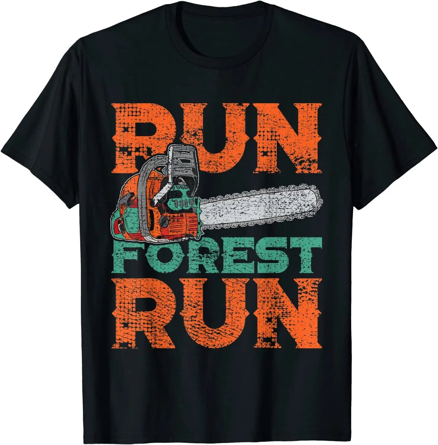 

Lumberjack Chainsaw Run Forest Funny Woodworker T-Shirt