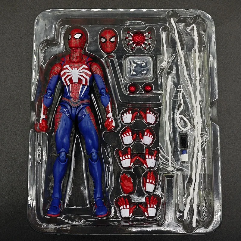 PS4 Spiderman Figur Avengers Spider Man Actionfiguren Upgrade Anzug PS4 Game Edition Puppe Hot Toys für Jungen Geschenk 16 cm
