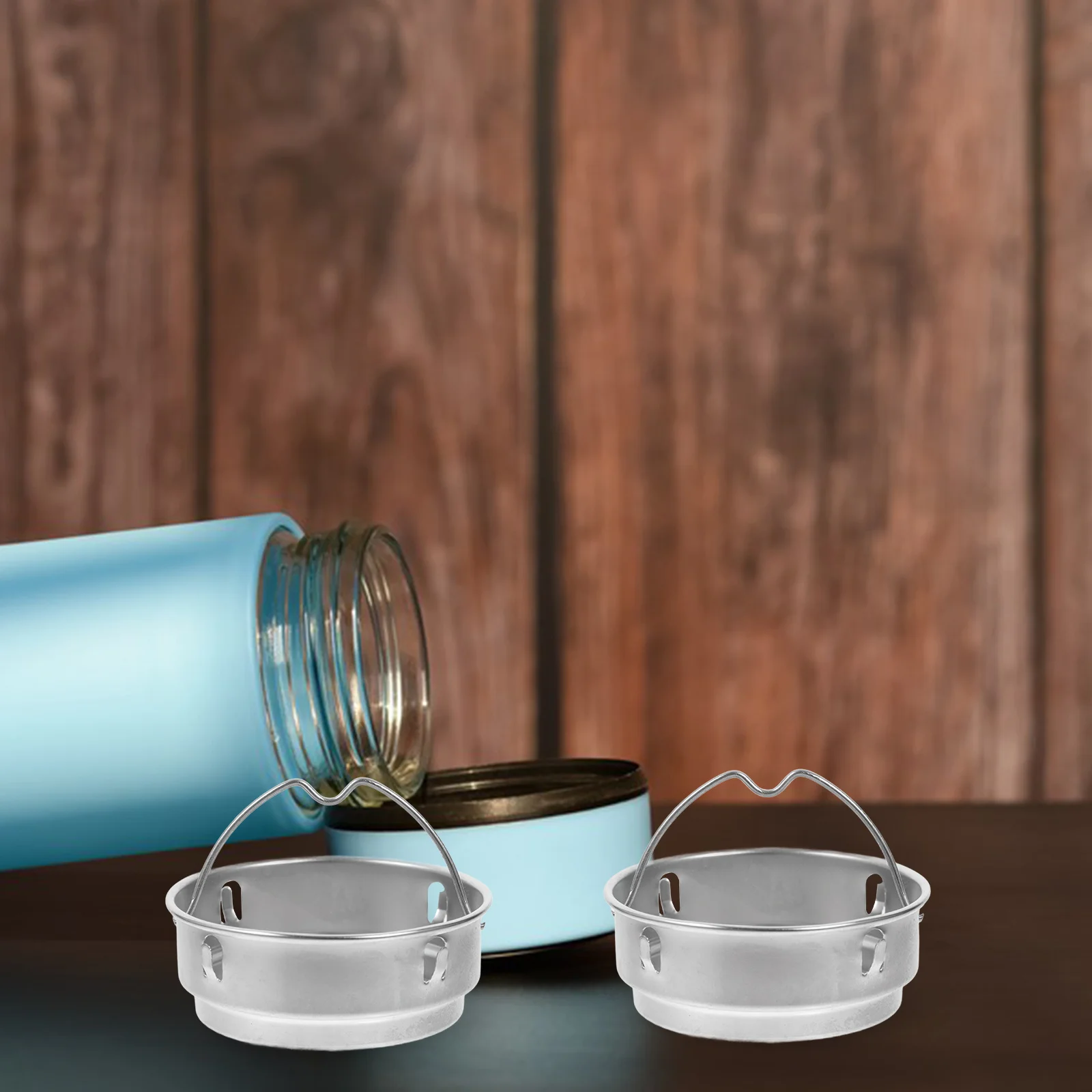 مصفاة شاي من الفولاذ المقاوم للصدأ للزجاجة 2 قطعة مصفاة شبكية دقيقة لتخمير الشاي بأوراق الشجر السائبة #5