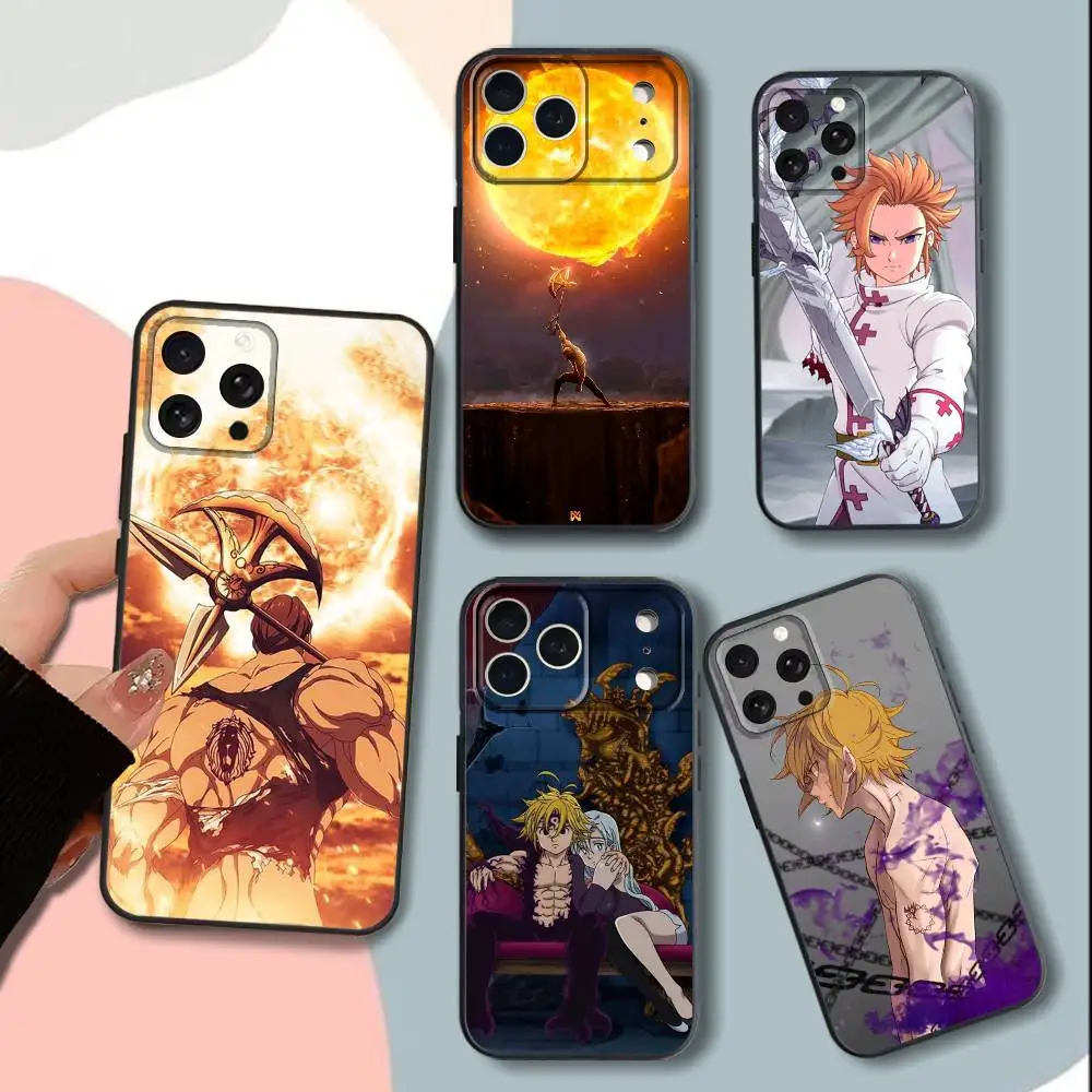 

SDS SevenS DeadlyS Sins Phone Case For iPhone 15,13,16,12,11,17,14,Plus,Pro,Max,XS,XR,X,SE,Mini,Soft Silicone Black Cover