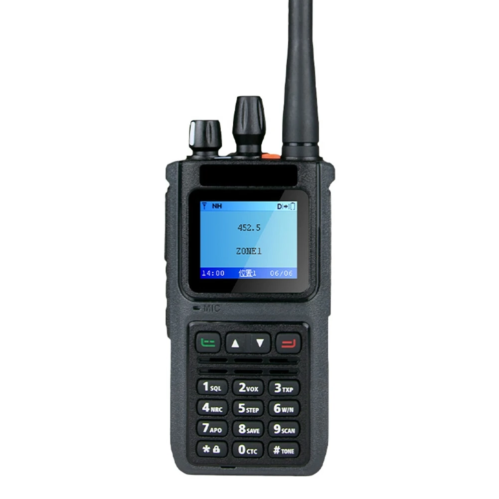 New DP999 DMR Digital Walkie-Talkie AES256 Encryption IP67 Waterproof 10W High-Power Cross-Border Type-C EU Plug