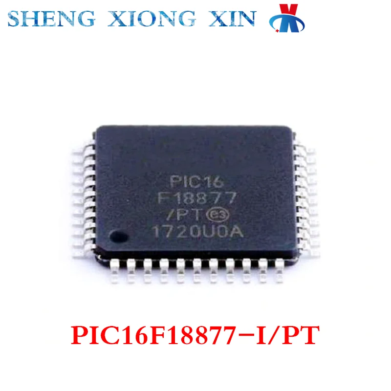 5pcs/Lot 100% New PIC16F18877-I/PT TQFP-44 8-bit Microcontroller -MCU PIC16F18877 Integrated Circuit