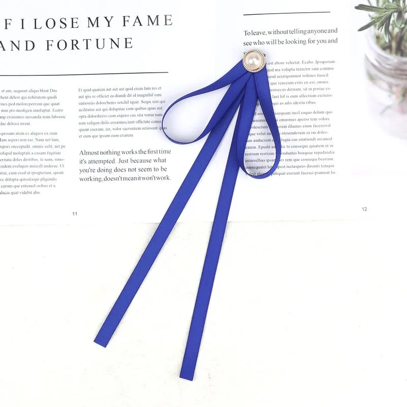 Perlenband Broschen Pin Fliege Vintage vorgebundener Kragen Schwarz Blau Schleife Weißes Hemd Krawattenklammer Damen Mädchen Kleidung Krawatten – Detail 24