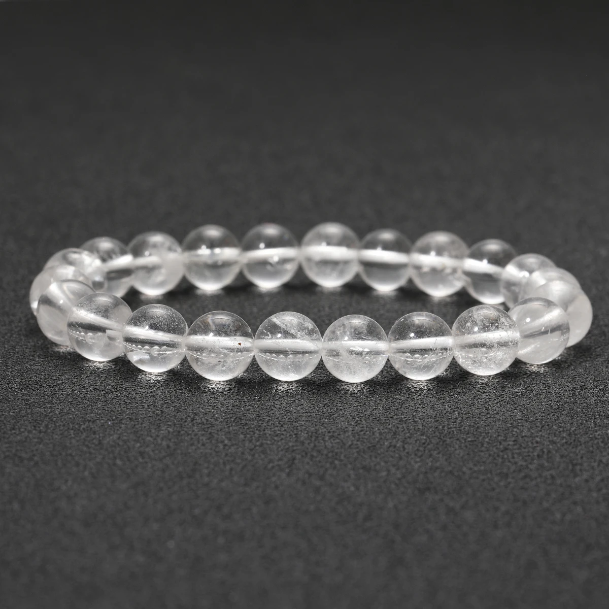 AAA-Klarquarz-Armband, 8 mm, Perlenarmbänder, Damen, weißer Kristall, heilende Energie, Bohe, Reiki-Edelstein, einfaches Yoga-Armband