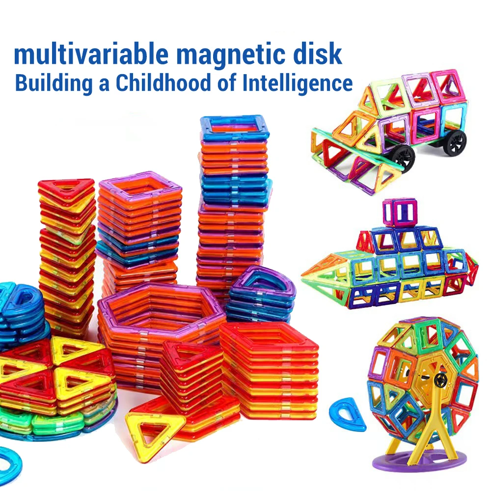 Big Size Magnetic Building Blocks Toys Child Designer Constructor Set Toys Early Education Puzzle DIY Building Blocks Toys Gift