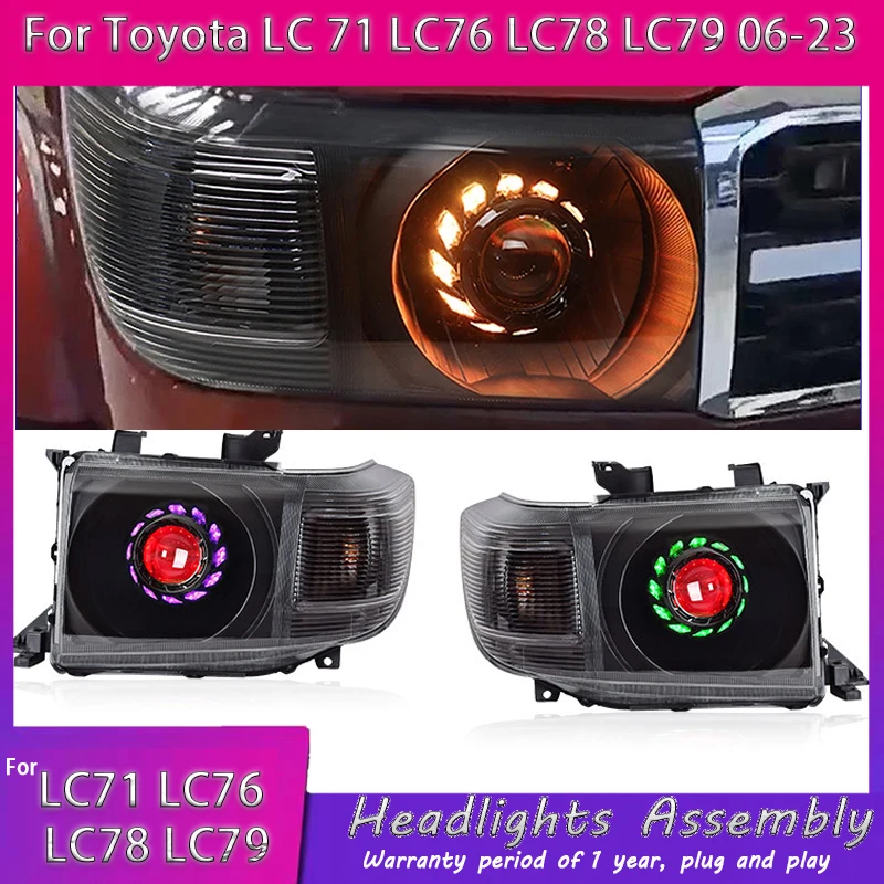 

Car Lights For Toyota Land Cruiser LC71 LC76 LC78 LC79 2006-2023 Assembly Upgrade Startup Effect LED Projector Lens Accessories
