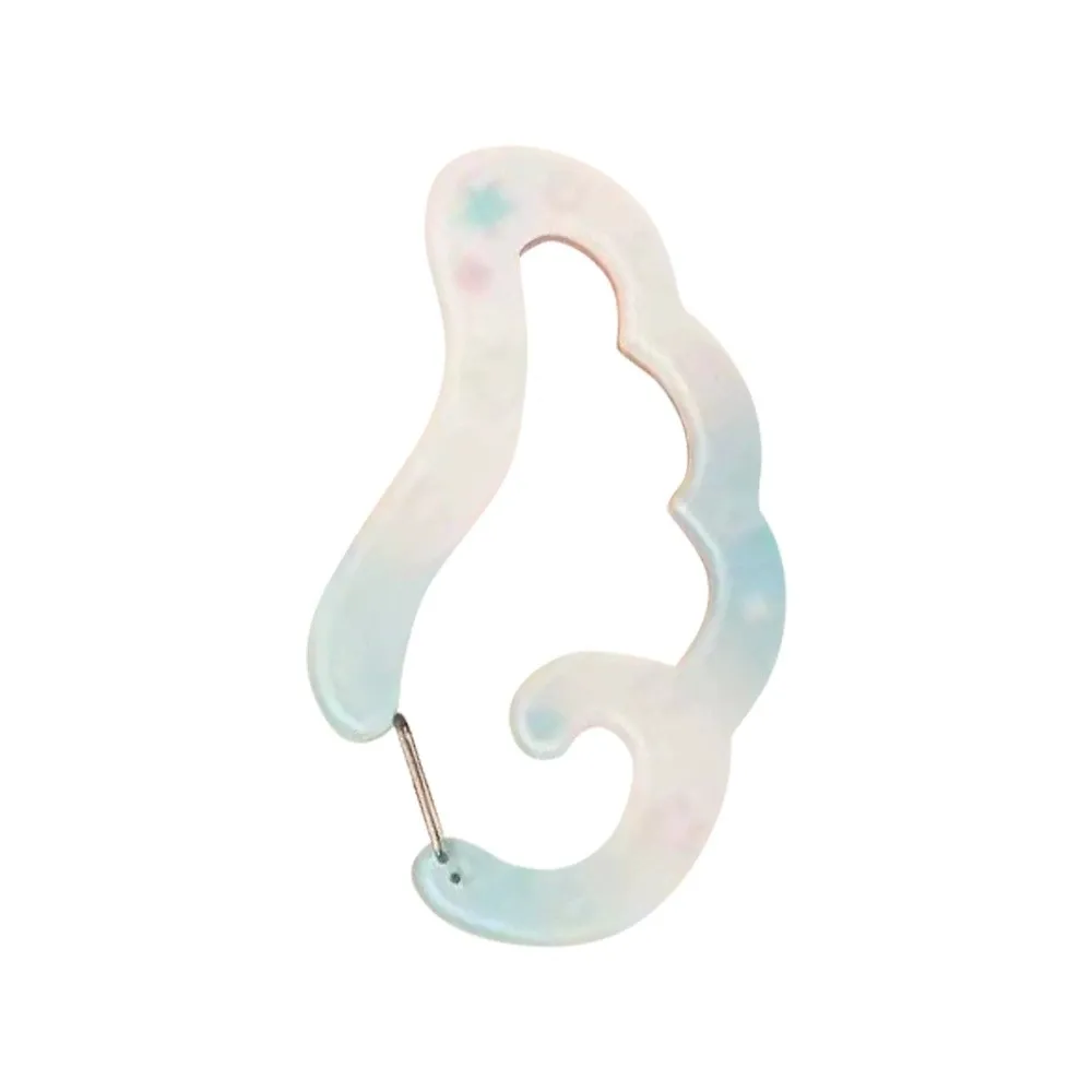 Transparent Acrylic​​ Cartoon Carabiner Charm​​ ​​Carabiner Clip​​ ​​Lightweight Phone Pendant​​ Durable​​ Cute