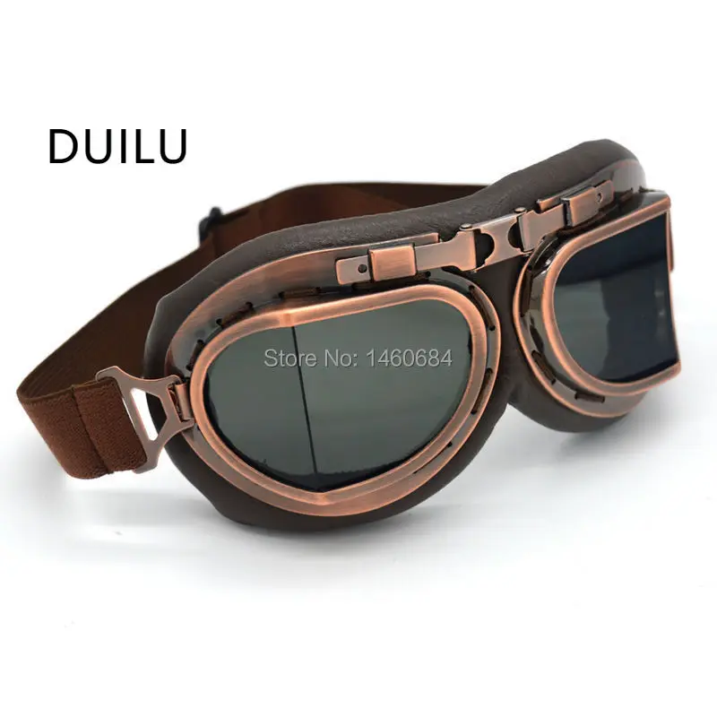 Retro Motorcycle Pilot Goggles Retro Flight Motor Protective Equipment Glasses Off Road Motorcycle Outdoor Sports Glasses ATV