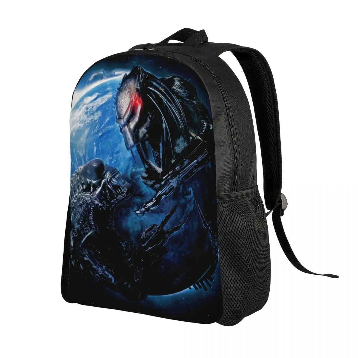 Alien Predators Science Backpack for Men Women College School Students Bookbag Fits 15 Inch Laptop Fiction Horror Comics Bags