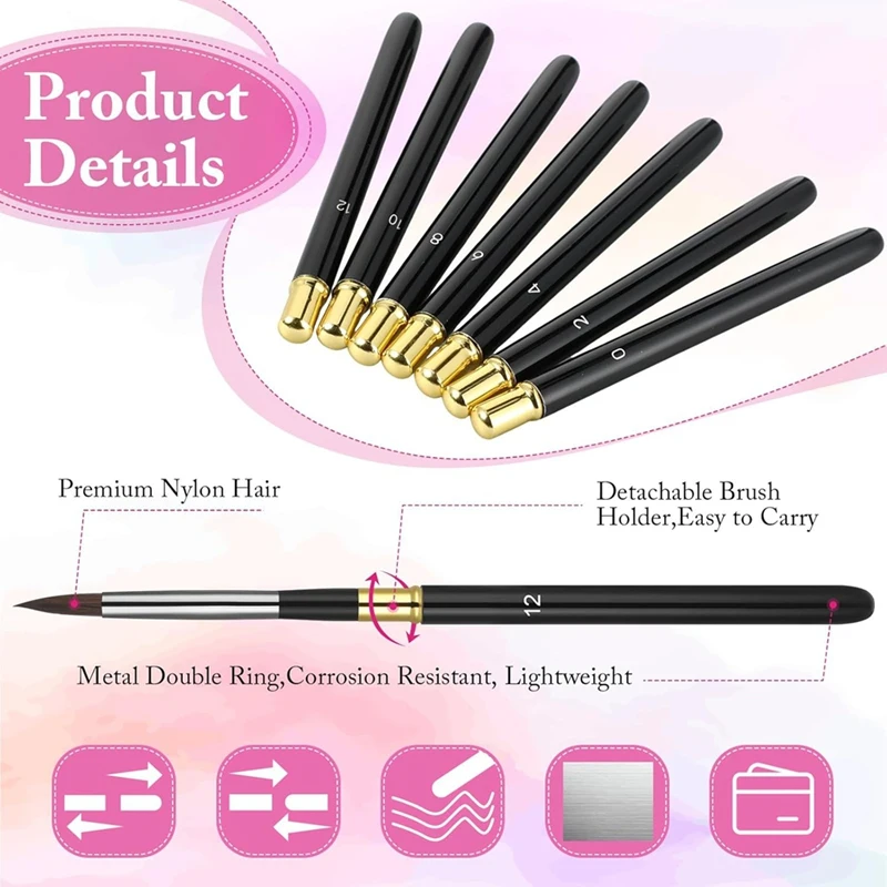 Travel Watercolor Brushes, Artist Brushes, Detachable Travel Watercolor Set, Suitable for Watercolor Acrylic Ink Gouache-ABLA