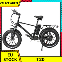 CMACEWHEEL T20 Electric Bike 20*4.0 inch CST Fat Tire 750W Motor E-Bike 40-45km/h Max Speed 48V 17Ah Battery Electric Bicycle