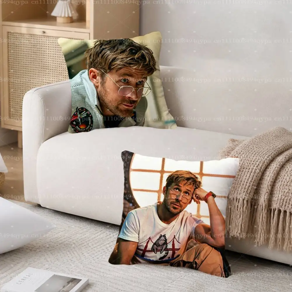 R-Ryan Gosling PHM P-Project Hail Mary Throw Pillow Cushion Cases Kawaii Decorative Living Room Decor Soft Decorative Pillows