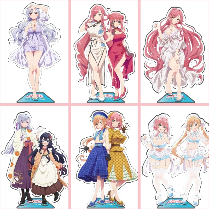 

The 100 Girlfriends Who Really Love You Acrylic Stand figure Hakari Hanazono/Karane Inda Stand Plate Cosplay Prop Decor Gifts