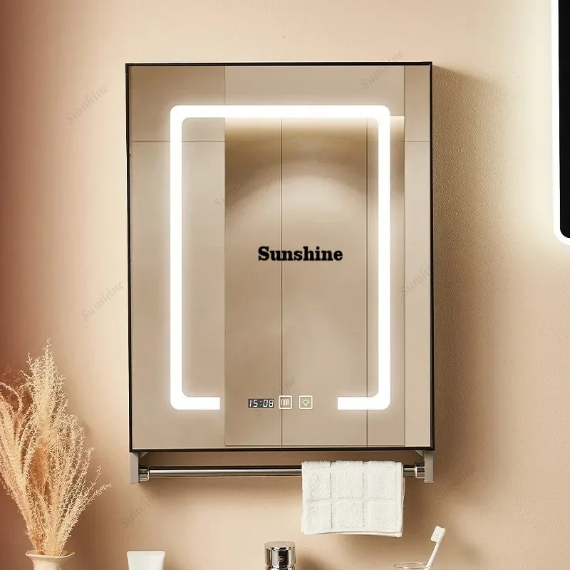 

Minimalist Bathroom Mirror Cabinet for Small Apartment Home Furniture Modern Bathroom Vanity Mirror Toilet Storage Cabinets FT
