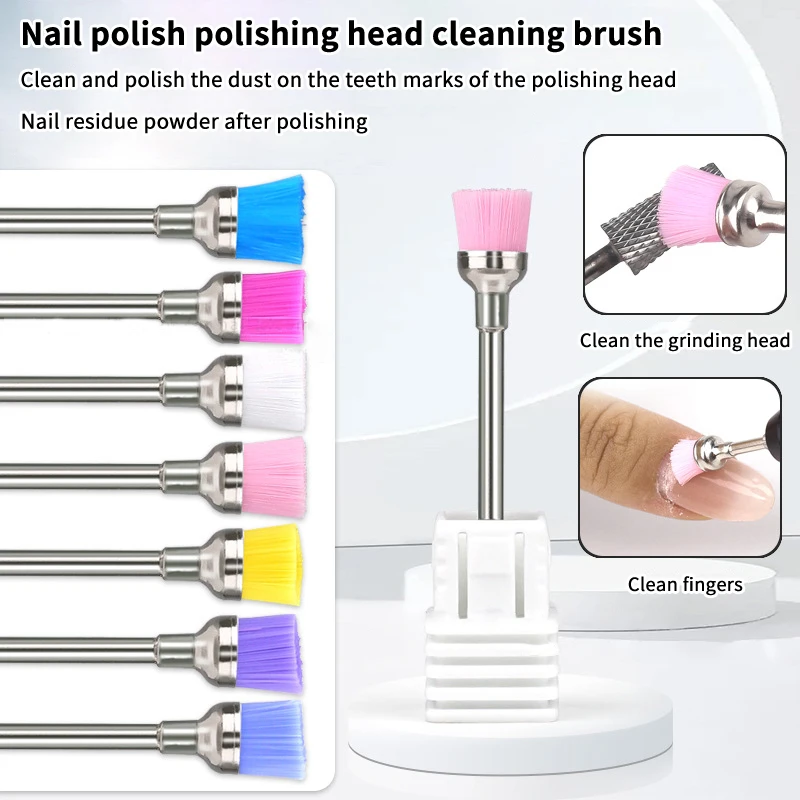 Nagelboor Reinigingsborstelreiniger Elektrische nagelvijlen Frees Stofverwijderaar Booraccessoires Nail Art Tool Polijstmachine