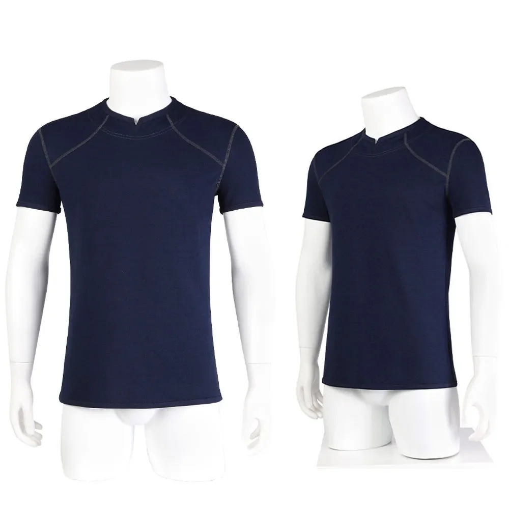 Resident 4 Leon Cosplay Kostüm Männer einfache enge Kurzarm T-Shirt Outdoor taktische T-Shirt Kennedy Rollenspiel T-Shirt Halloween